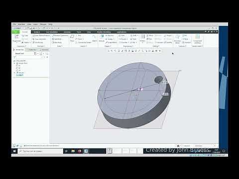 PTC Creo 8: Drawings - Placing center-lines on a circular hole pattern