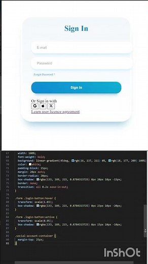 Blue Soft Login Page 📄 | #shorts #shortsvideo #shortsfeed #shortsvideo #trending