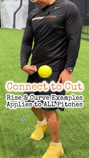 In order to create break in any direction, rotational force cannot compete with linear force. Connection is the indicator that linear energy is done and rotational energy must begin. Finally, notice Jason is making two lines… a line out then a line across OR a line out then a line up… meaning rotation is a reaction to the direction we force our cuts. Lines create rotation. - PowerhouseMechanics is the premier fastpitch pitching program in the country. We work with some of the best pitchers in th