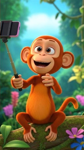 The Monkey who loved selfies#cartoon #cocomelon #kidscartoon