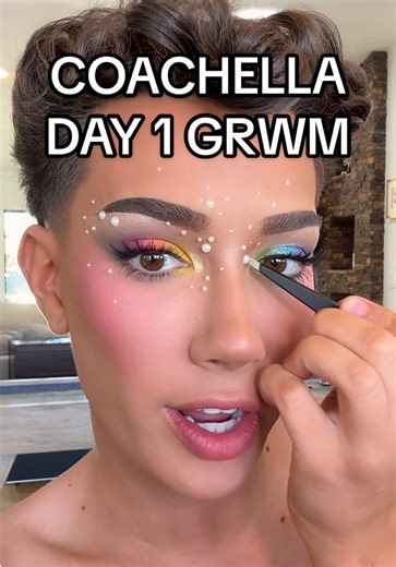 Coachella 2025 Day 1 Makeup Transformation