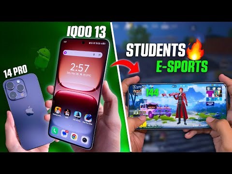 iQOO 13 vs iPhone 14 Pro (Refurb) - Best Gaming Phone For E-Sports Under ₹40K? 120 FPS BGMI & PUBG