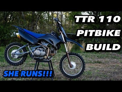 ULTIMATE PITBIKE BUILD TTR110 - PART 3 (SHE RUNS!!!)