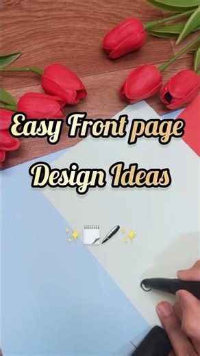 Simple and easy front page design #art #youtubeshorts