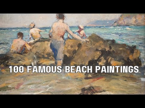 Exploring Paradise: 100 Most Famous Beach Paintings | Art through the Sands of Time 🎨🏖️