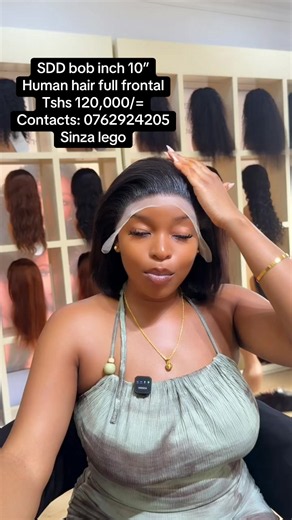 10 Inch SDD Bob Wig | Human Hair Full Frontal — Sinza Lego