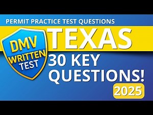 Texas Driver Exam Practice Test 2025: Pass First Time!