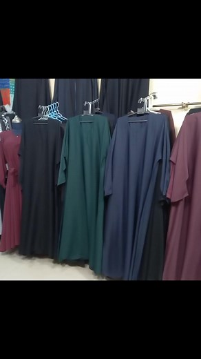 Nida stuff front close simple maxi without stoles Price: Rs. 2250/- Cash on delivery all over Pakistan To place an order, Please inbox us or Whatsapp 03465040696 / Call 03365052508 | Abaya and Hijab Collection | Facebook