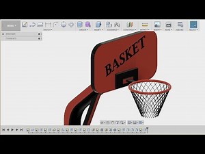 Fusion 360 beginners tutorial | Basketball Net |