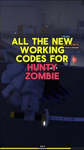 All New Codes in Hunty Zombie Roblox (Update)
