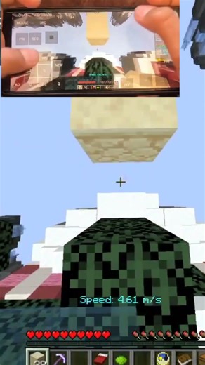 God bridge Minecraft pojavlauncher handcam #minecraft #pojavalauncher #bridging