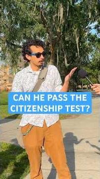 Can a smart student pass the citizenship test?#usa #citizenshiptest #streetinterview #trivia #quiz