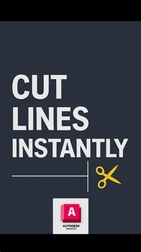 AutoCAD BREAK command ✂️ Clean cuts in seconds ⚡#autocad #autocadtips