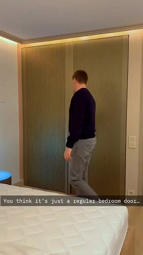 31K views · 176 reactions | It looks like an ordinary door, but it opens into a fully organized walk-in closet. Perfect for anyone who loves minimal design and hidden storage. Would you want this in your bedroom? ✨ #fblifestyle #WalkInCloset #HiddenStorage #SmartHomeIdeas #smarthome #discount #discounts | Aluminium Glass Design | Facebook