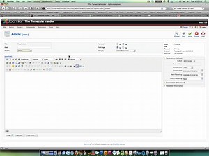 Adding Articles to Joomla