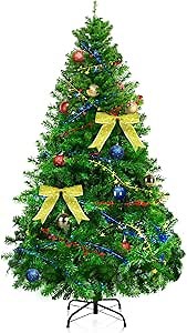 Christmas Tree, 6FT Artificial Christmas Trees Quick Assembly Suitable for Family Interaction, Recyclable and Environmentally Friendly árbol de Navidad