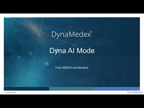 Dyna AI Mode: DynaMedex Jan2026