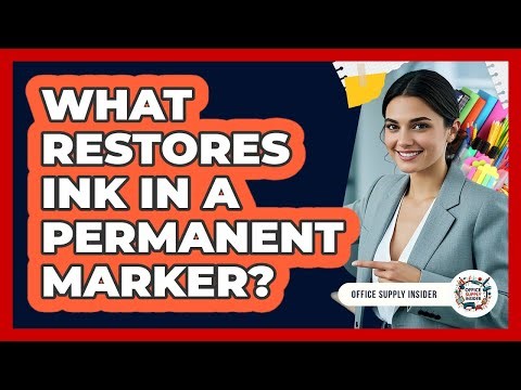 What Restores Ink In A Permanent Marker?