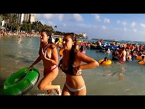 Waikiki Spring Break 2017, Honolulu, Oahu, Hawaii: University of Hawaii Beach Party