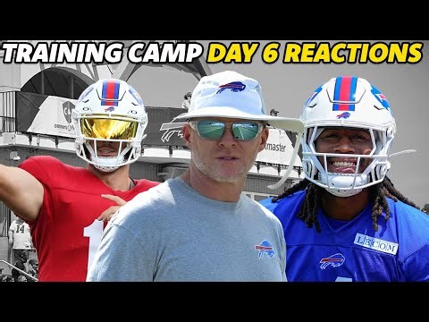 Buffalo Bills Training Camp Day 6 LIVE PLAY BY PLAY REACTION | PADS ARE ON!