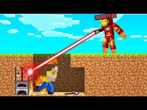 IRON MAN HUNTER Vs SPEEDRUNNER In Minecraft!