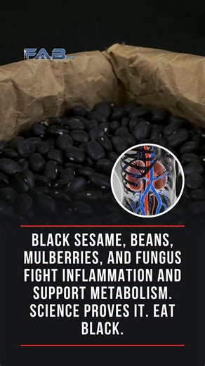 Black sesame seeds, black beans, mulberries, and black fungus have long been celebrated in Traditional Chinese Medicine for supporting “kidney health” and vitality. Modern science now explains why: these black‑pigmented foods are rich in antioxidants and bioactive compounds that protect cells, reduce inflammation, and support metabolism. Black sesame seeds contain lignans that defend against oxidative stress and support healthy cholesterol. PMID: 25293524 PMID: 22460570 Black beans provide fiber