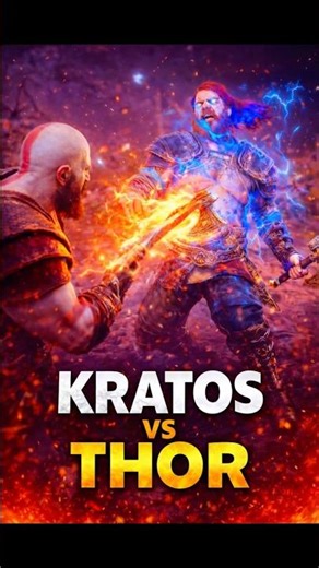 KRATOS vs THOR 🔥🔥Full Fight 4K HDR ⚡️⚔️| God of War Ragnarök 🎮▶️