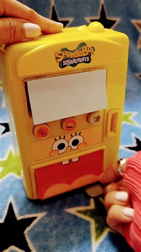 Mamba Tropics from SpongeBob mini Vending Machine ASMR #shorts #shortvideo #asmr #candy #spongebob