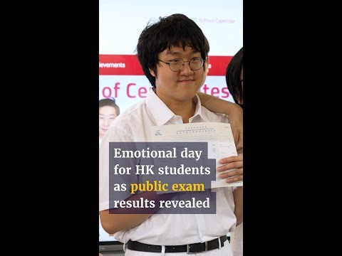 Emotional day for HK students as public exam results revealed
