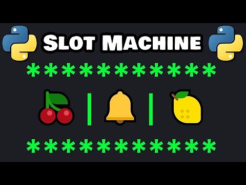 Let's code a beginners Python SLOT MACHINE 🎰