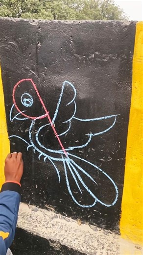 P = bird 🦅 easy drawing #art #shorts