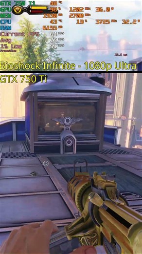 GTX 750 Ti for £13 vs Bioshock Infinite! #shorts