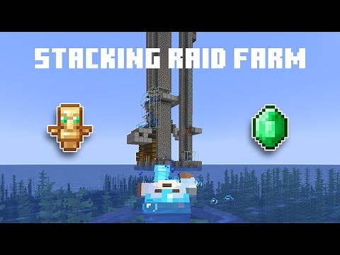 AFK Stacking Raid Farm by Ianxofour Overview - 56k Emeralds/Hour Minecraft Java 1.18