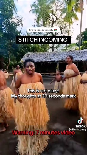 Hey Diana Daisy -Gau here is a little message for you and hopefully an educational awareness for anyone else thinking of going into our local tribes and communities with the aim of learning about Vanuatu culture. Our cultures and traditions are not an outlet for your mockery. When you are welcomed in to Vanuatu, do not use the opportunity or your platform for mockery and to show a lack of care and respect for the very people that have opened their doors for you to allow you to experience their c