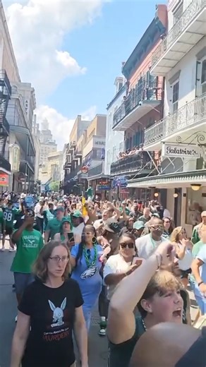 #Eagles fans taken over Bourbon Street (via @phansofphilly) | Philadelphia Eagles on CBS Sports