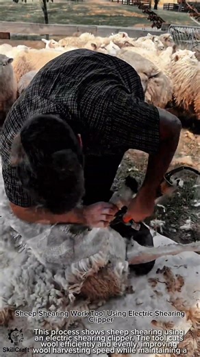 Sheep Shearing Work Tool Using Electric Shearing Clipper #worktool