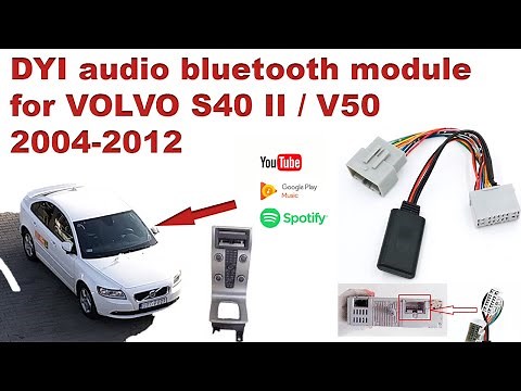 Volvo audio bluetooth module for radio S40 II / V50 HOW TO Install AUX DIY 2004-2012