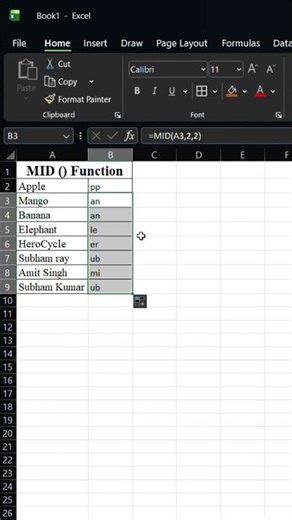 Mid function in ms excel sheet for the eligibilible ✅✅#shorts #excel #excelsheet #edexcel #ytshorts