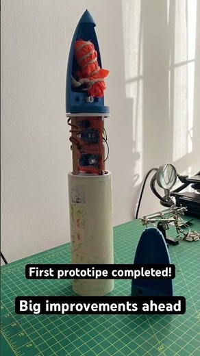 Model rocket parachute deployment #space #rocket #modelrocketry #rocketry #modelrockets #engineering