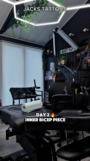 6.4K views · 58 reactions | DAY 2  Inner Bicep | Jacks Tattoos | Facebook