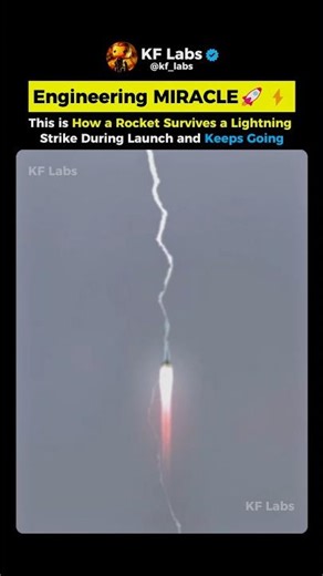 This Rocket Gets Hit by Lightning and Keeps Going 🚀⚡