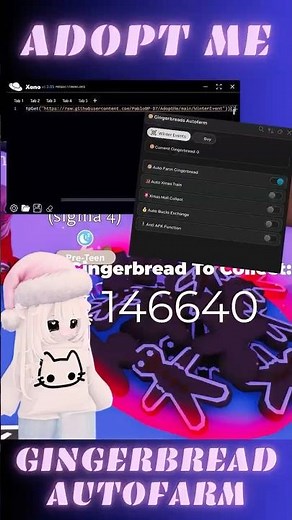 🍪ADOPT ME SCRIPT | GINGERBREADS AUTOFARM HACK #scriptadoptme #adoptme #adoptmescript #adoptmeroblox