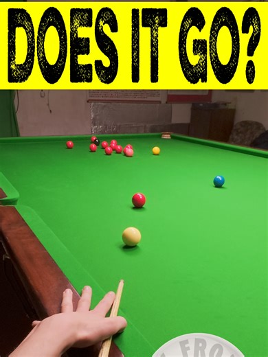 Snooker Practice Break Does It Go? GoPro Headcam POV #snooker #breakfromlife #sidespin #Headcam #pov #gopro