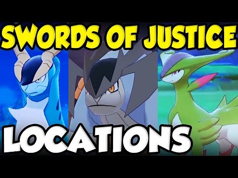 CROWN TUNDRA SWORDS OF JUSTICE LOCATIONS! How To Get Cobalion, Terrakion, and Virizion!