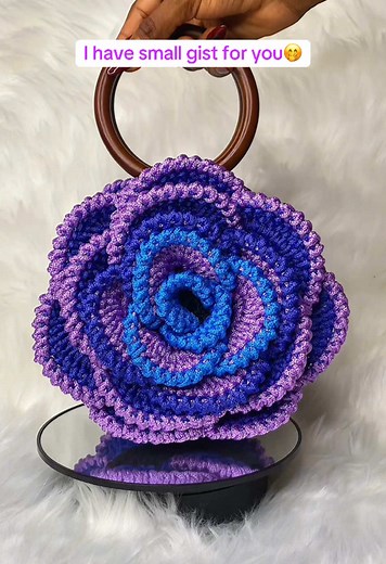 As a creative, most times you need to trust your creativity, give your ideas a chance to come to life. Of course, this should happen in cases where you are at liberty to do so and you trust your abilities 100%. Most times your client may not be open enough to accept it but other times, they may 🤷🏼‍♀️. So, why not give it a shot! 😉 This beautifully crocheted rose bag is a 1 of 1 creation but if you’d love to have something like this, let’s talk in the dms😉. #crochettiktok #crochetcreations #c