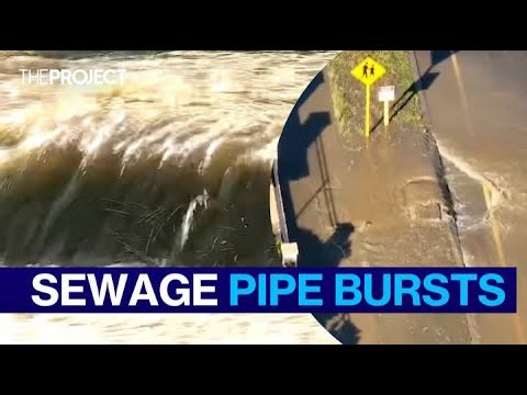 Perth Residents Evacuated After Sewage Floods Street