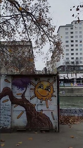 Was kann man in Wien sehen? Gemälde an den Wänden. Wien Österreich