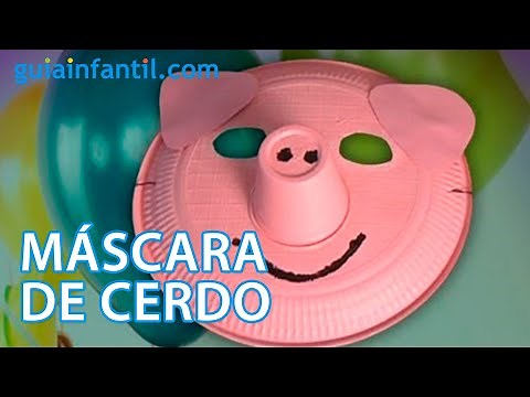 Mascara de cerdo, disfraces caseros para carnaval