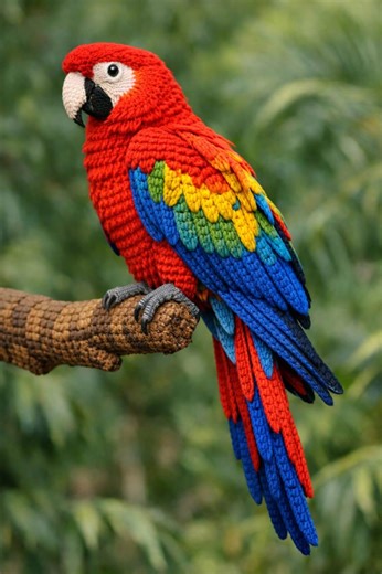 Macaw Crochet Pattern, Realistic Amigurumi Parrot Pattern Pdf Download - Etsy