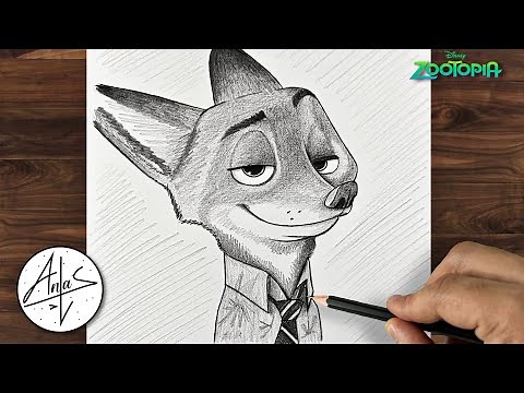 How To Draw Nick Wilde From Zootopia | Sketch For Beginners